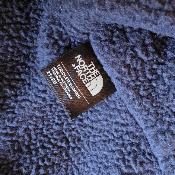 The North Face Kids Toddler Blue and Gray Hooded Full Zip Jacket, 2T - Picture 7 of 9